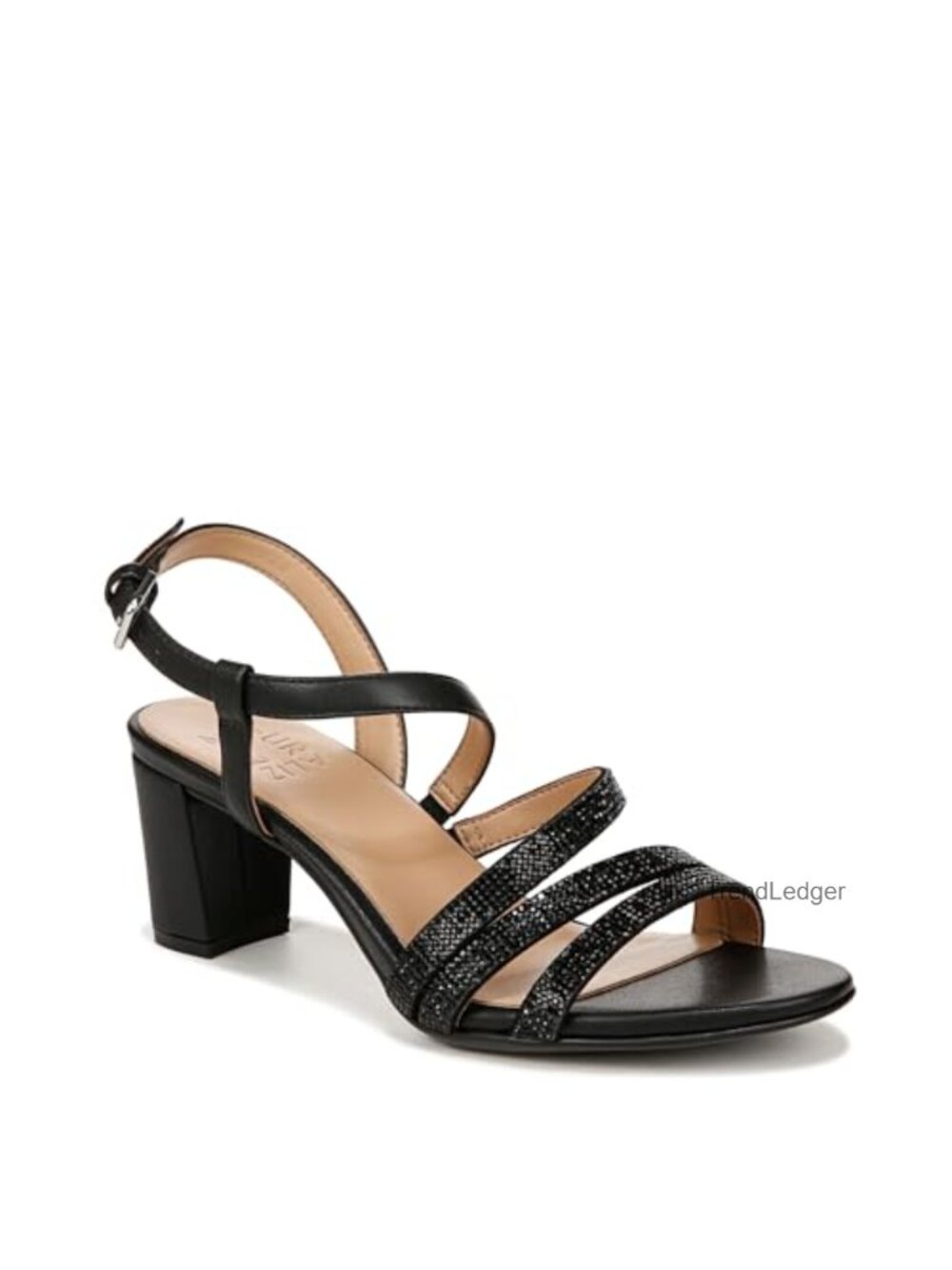Rhinestone Strappy Block Heel Dress Sandals
